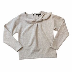 Banana Republic Light Gray Knot Detail Top